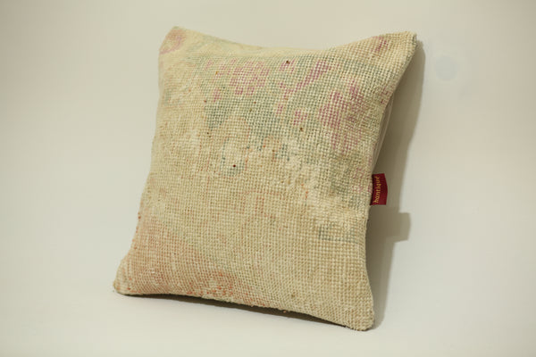 Handwoven Rug Cushion Turkish 20-20 inch
