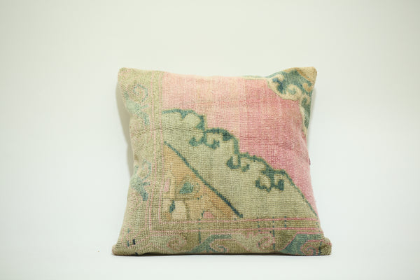 Handmade Boho Kilim Throw Pillow 24-24 inch