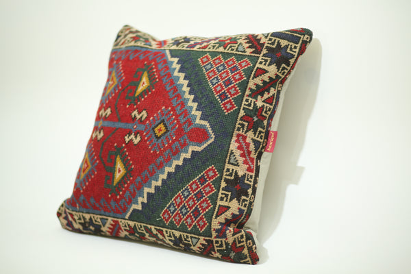 Turkish Print Kilim Decor Pillow 24-24 inch