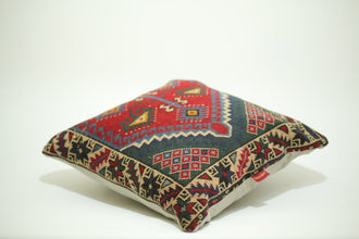 Turkish Print Kilim Decor Pillow 24-24 inch