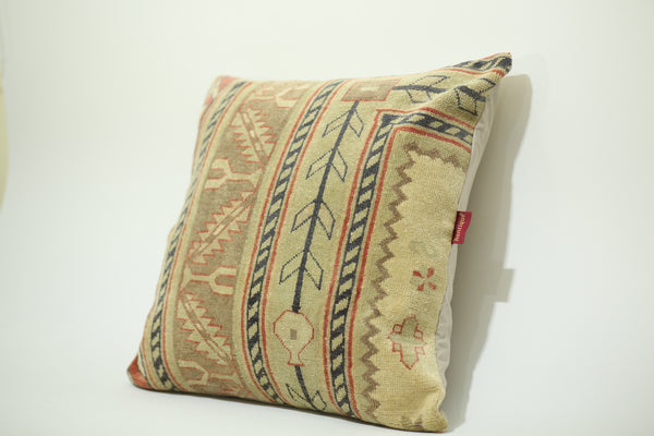 Vivid Kilim Pattern Decor Cushion 24-24 inch
