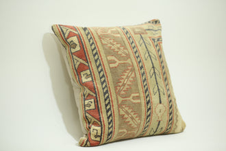 Vivid Kilim Pattern Decor Cushion 24-24 inch