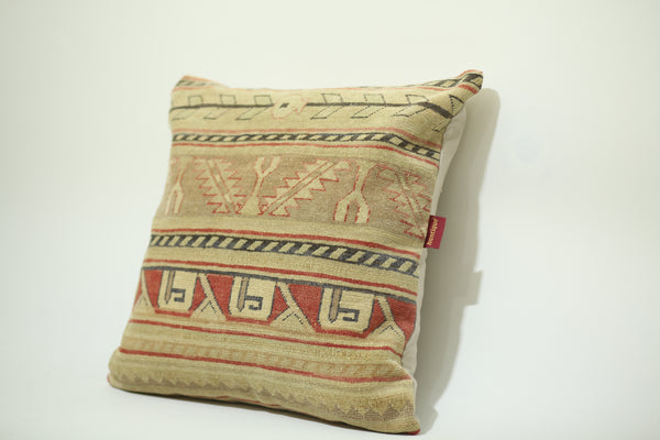 Artisanal Kilim Cushion Cover 24-24 inch