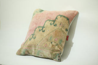 Handcrafted Kilim Lumbar Pillow Cover 24-24 inch