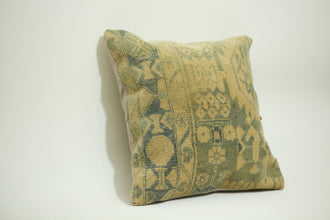 Rustic Boho Kilim Lumbar Pillow 24-24 inch