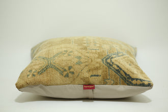 Ethnic Turkish Lumbar Kilim Pillow 24-24 inch