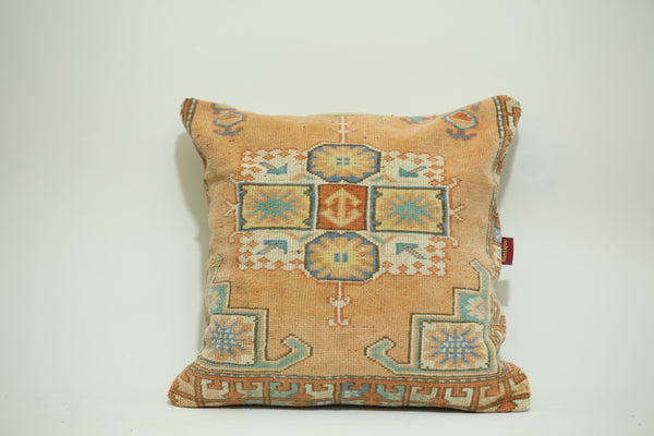 Boho Turkish Kilim Patterned Cushion 24-24 inch
