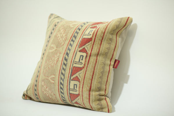 Kilim Patterned Accent Pillow 24-24 inch