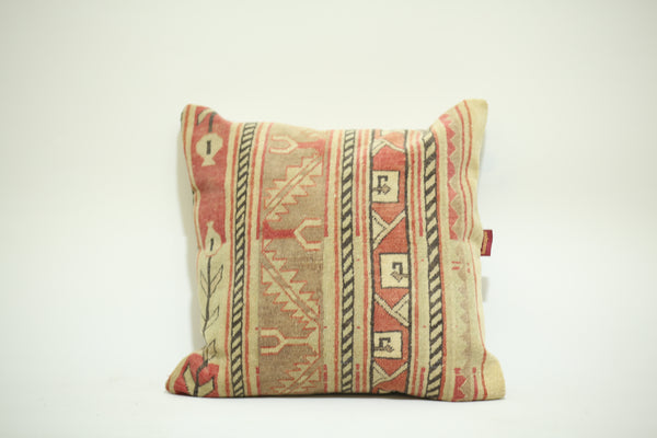 Handcrafted Kilim Lumbar Cushion 24-24 inch