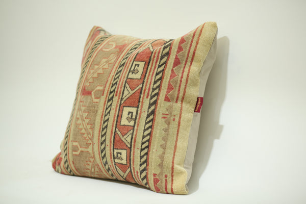 Handcrafted Kilim Lumbar Cushion 24-24 inch