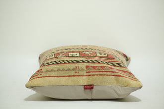 Handcrafted Kilim Lumbar Cushion 24-24 inch