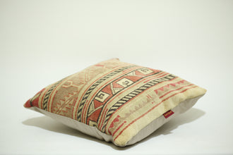 Handcrafted Kilim Lumbar Cushion 24-24 inch