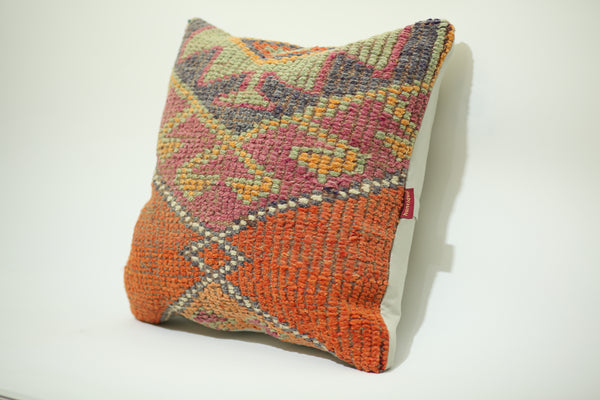 Kilim Patterned Decorative Pillow 24-24 inch