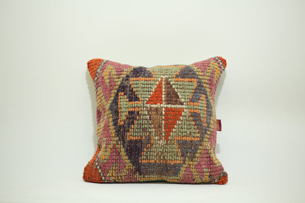 Kilim Inspired Vintage Decor Pillow 24-24 inch