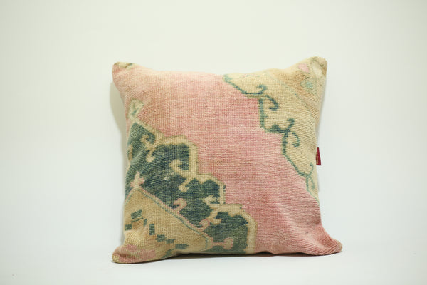 Handmade Boho Kilim Accent Pillow 24-24 inch