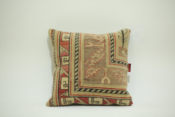 Handcrafted Kilim Lumbar Pillow Cover 20-20 inch