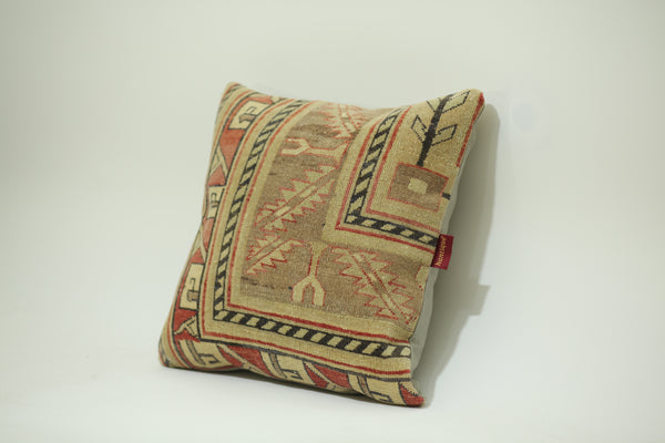 Handcrafted Kilim Lumbar Pillow Cover 20-20 inch