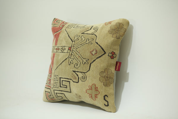 Boho Decor Handwoven Kilim Pillow 20-20 inch