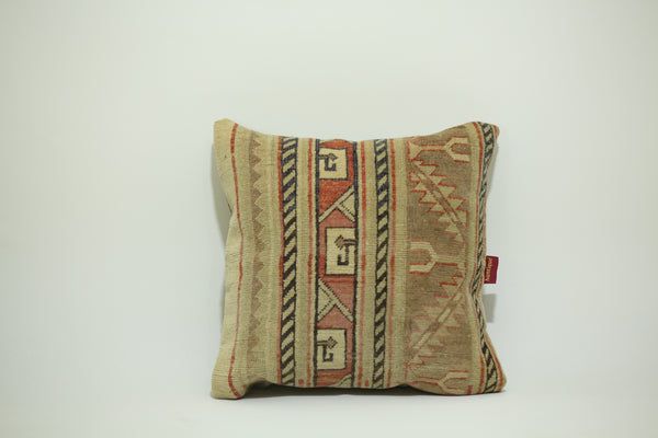 Vintage Inspired Kilim Throw Pillow 20-20 inch