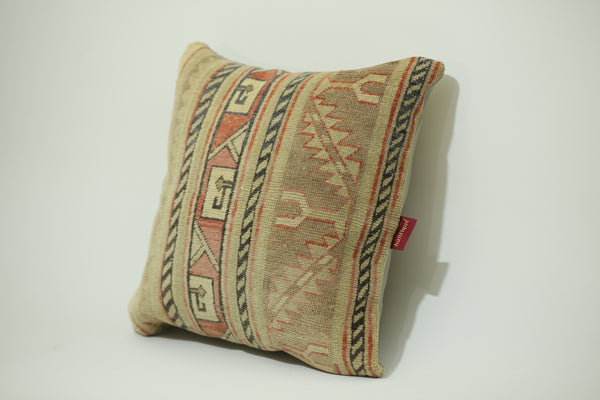 Vintage Inspired Kilim Throw Pillow 20-20 inch