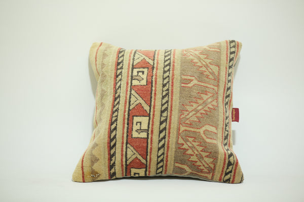 Vintage Turkish Kilim Pillow 20-20 inch