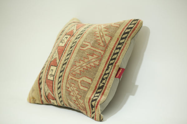 Vintage Turkish Kilim Pillow 20-20 inch