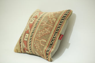 Vintage Turkish Kilim Pillow 20-20 inch