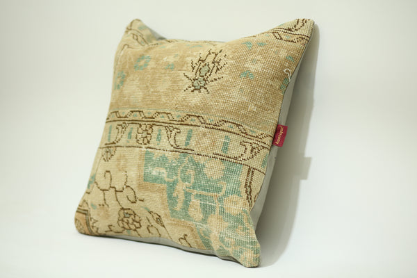 Rustic Boho Kilim Lumbar Pillow 24-24 inch