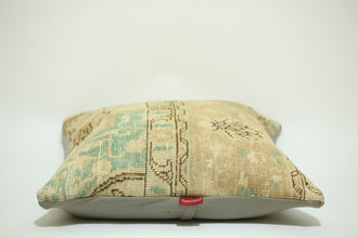 Rustic Boho Kilim Lumbar Pillow 24-24 inch