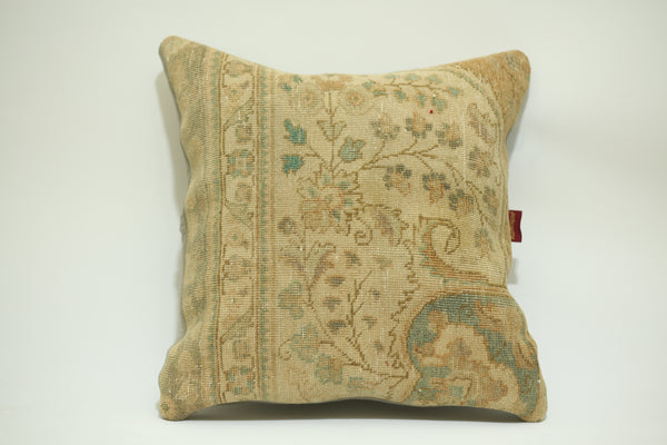 Handwoven Rug Cushion Turkish 24-24 inch