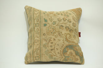 Handwoven Rug Cushion Turkish 24-24 inch