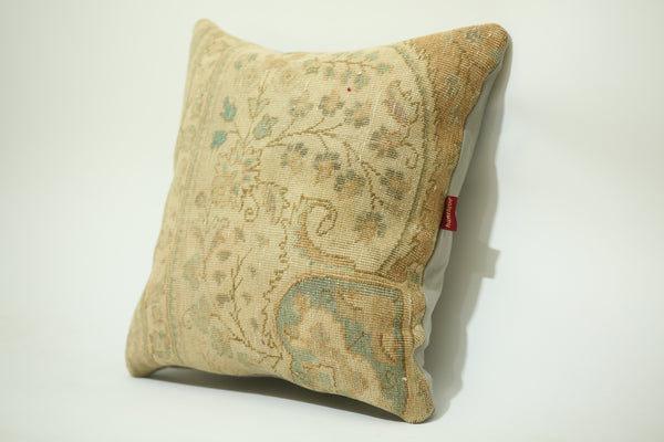 Handwoven Rug Cushion Turkish 24-24 inch