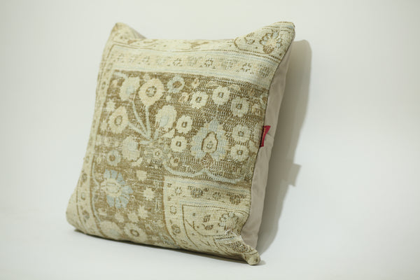 Handmade Turkish Rug Decor Pillow 24-24 inch
