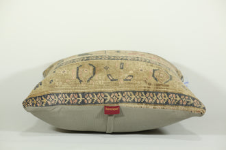 Handmade Boho Kilim Throw Pillow 24-24 inch