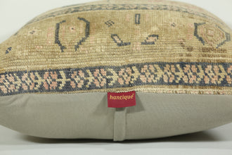 Handmade Boho Kilim Throw Pillow 24-24 inch