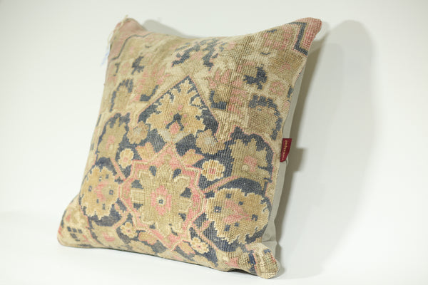 Handmade Boho Kilim Accent Pillow 24-24 inch