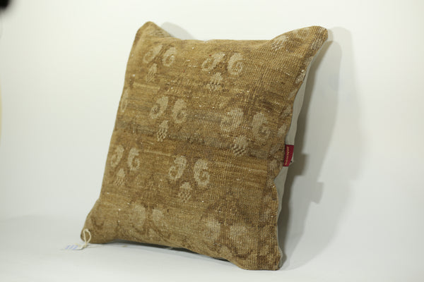 Handmade Turkish Rug Style Pillow 24-24 inch