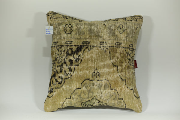Kilim Textured Ethnic Throw Pillow 24-24 inch