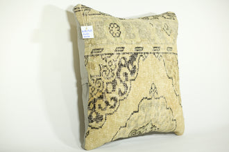 Kilim Textured Ethnic Throw Pillow 24-24 inch