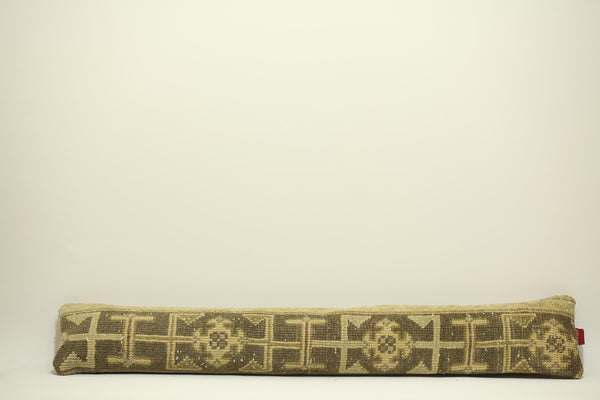 Handwoven Antique 8X48 Lumbar Kilim Pillow Cover