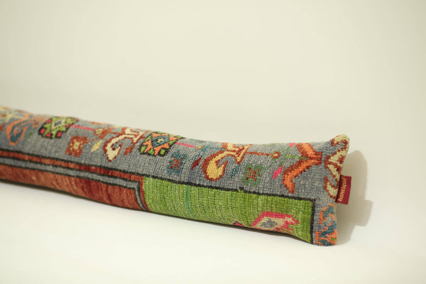Blue & Red Ottoman Kilim Rug Pillow Cover 8X48