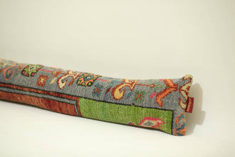 Blue & Red Ottoman Kilim Rug Pillow Cover 8X48