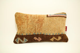 Red & Yellow 12x20 Kilim Throw Pillow Cover