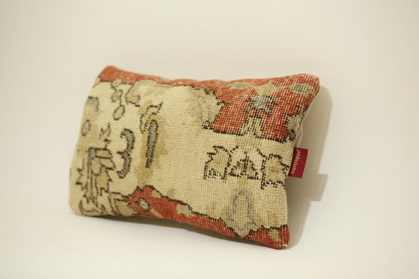Beautiful 12X20 Antique Kilim Pillow Cover with Flower Decor