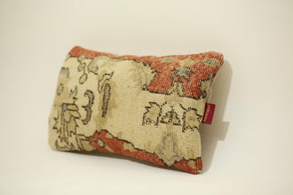 Beautiful 12X20 Antique Kilim Pillow Cover with Flower Decor