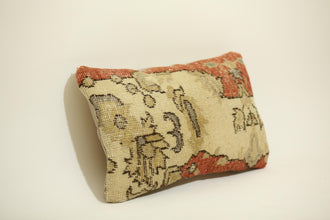 Beautiful 12X20 Antique Kilim Pillow Cover with Flower Decor