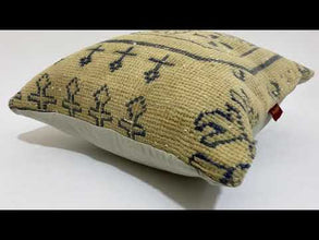 Turkish Heritage Lumbar Kilim Pillow 20-20 inch
