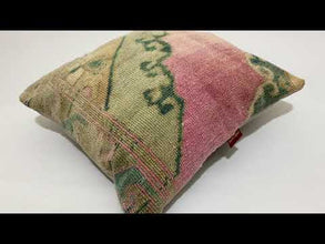 Handmade Boho Kilim Throw Pillow 24-24 inch
