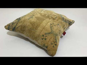Ethnic Turkish Lumbar Kilim Pillow 24-24 inch
